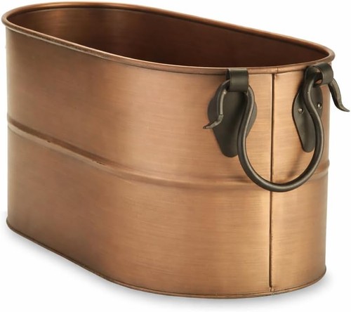Antique copper firewood - firewood, bucket