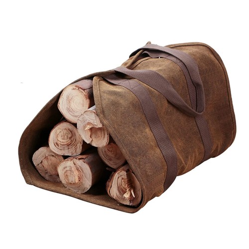 Large canvas log carrier