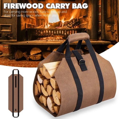 Firewood log carrier bag heavy - firewood,