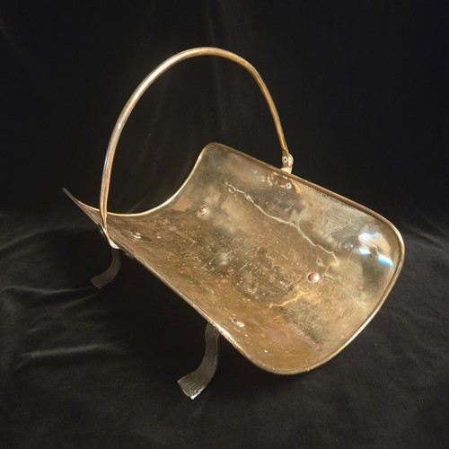 Vintage brass firewood holder - brass,