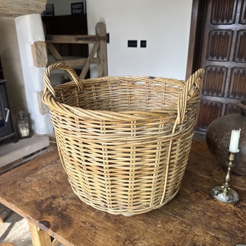Wicker log basket - log,