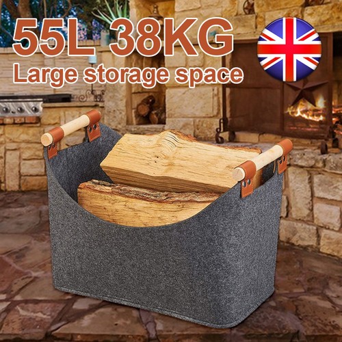 Firewood carrier bag log - firewood,