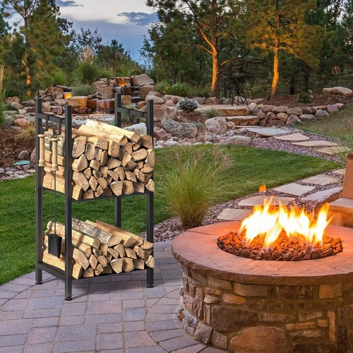 Tier fireplace log holder - 2,