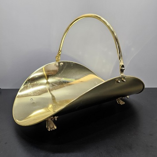 Vintage solid brass firewood - solid,
