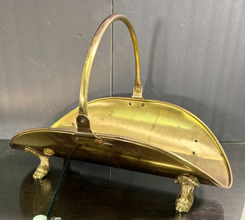 Vintage brass fireplace - vintage,
