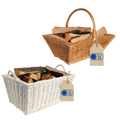 Fireplace firewood wicker log - wicker,