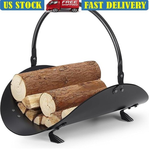 Indoor firewood holder basket - firewood,
