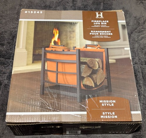 Fireplace log bin firewood - fireplace,