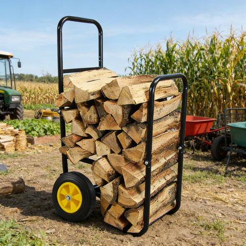 Firewood log cart carrier - log,