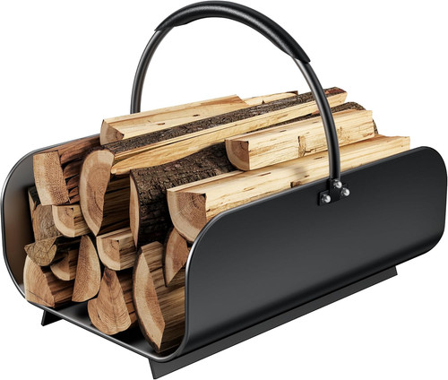 Firewood basket with - firewood,