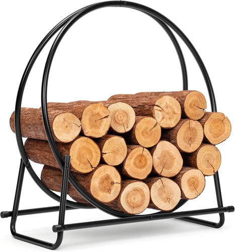 Firewood log rack hoop - log,