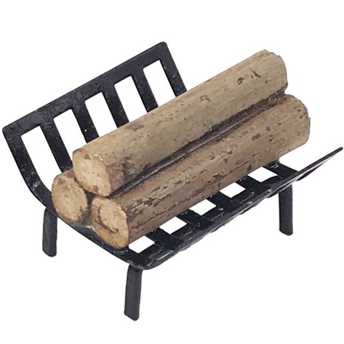 Simulation firewood rack - firewood, metal