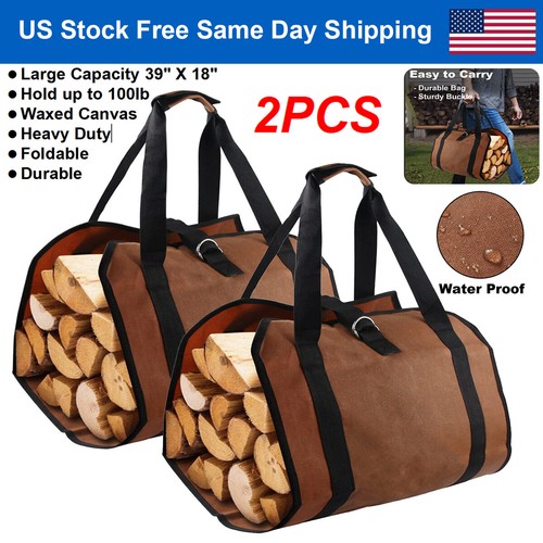 2pcs firewood log - log, bag
