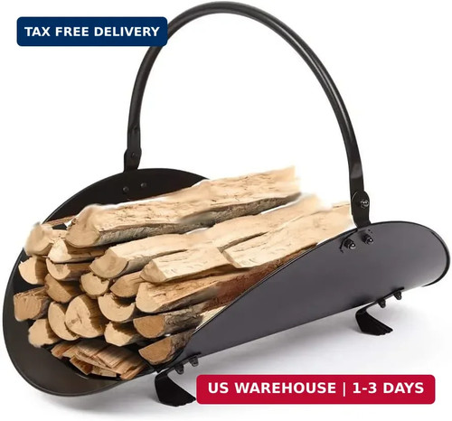 Firewood basket holder indoor - basket,