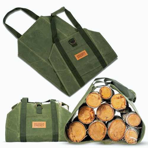 Firewood log carrier - firewood, sling