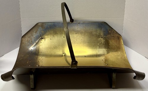 Vintage mcm brass - vintage, fireplace