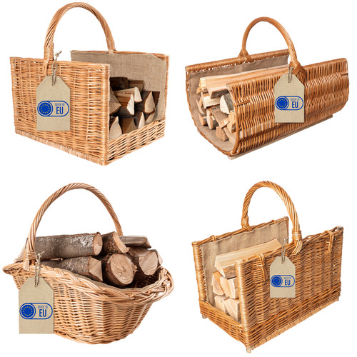 Fireplace firewood wicker log - fireplace,