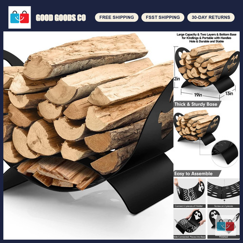 Fireplace log holder - fireplace,