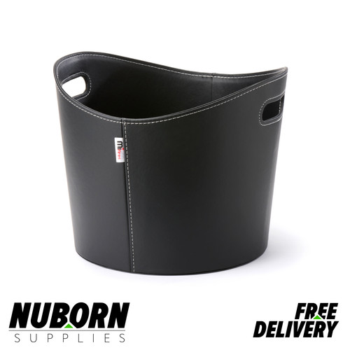 Leather firewood basket - firewood, Ø