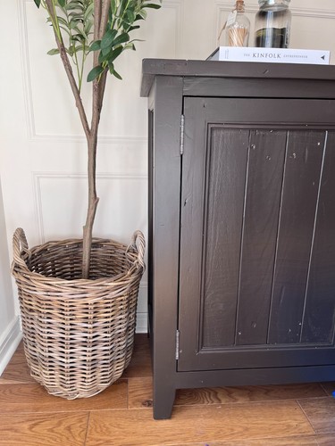 Wicker log basket firewood - wicker,