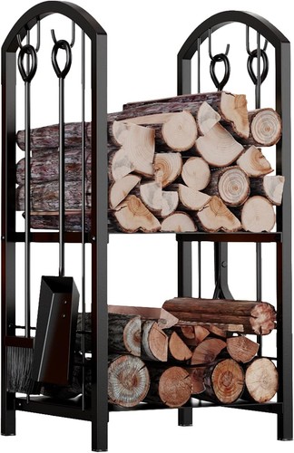 Wrought iron firewood log - wrought,