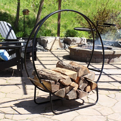 Outdoor firewood rack - outdoor,