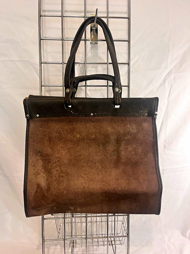 Vintage leather firewood log - leather,