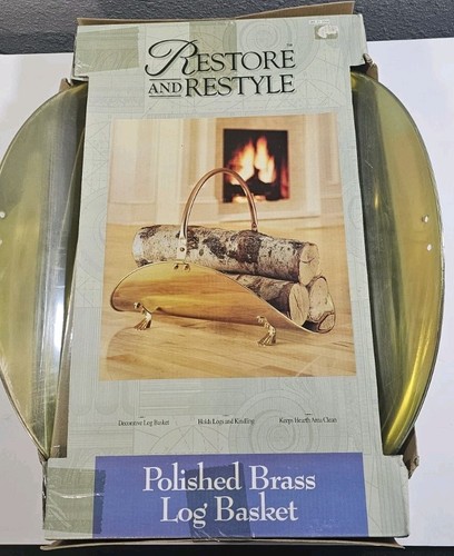 Vtg fireplace log fire wood - vtg,