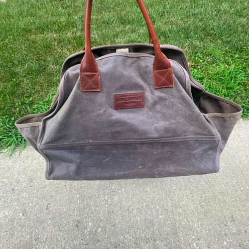 Bean waxed canvas log - canvas,