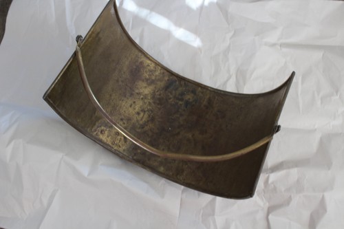 Vintage brass firewood holder - brass,