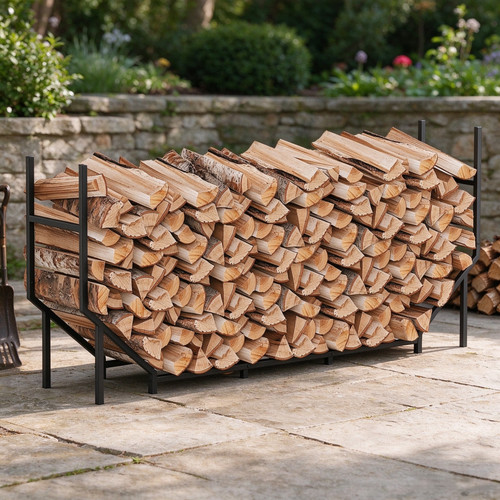 6ft firewood rack outdoor - firewood, rack,