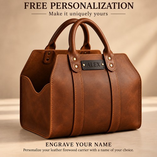 Personalized brown leather - personalized,