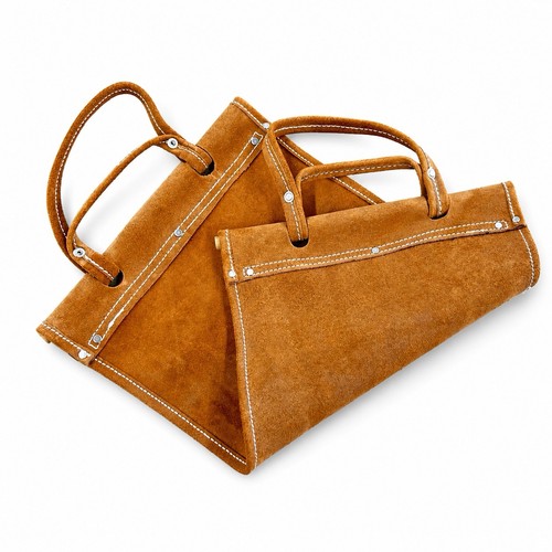 Vintage brown suede leather - vintage,