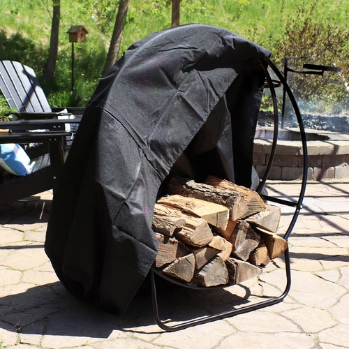Outdoor firewood rack with - outdoor,